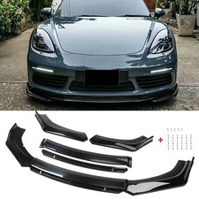 Front Bumper Lip Gloss Black Splitter Spoiler Kit For Porsche Cayman 2006-2016 Front Bumper Lip Gloss Black Splitter Spoiler Kit For Porsche Cayman 2006-2016