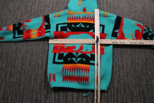 Lot of 2 Wool Blend Kids Zip-up Hoodies Aztec South Western Size 6 and 8 - Picture 17 of 22