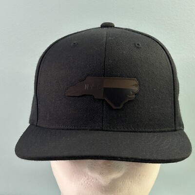 Branded Bills North Carolina Hat Black Snapback Structured Baseball Cap OSFM