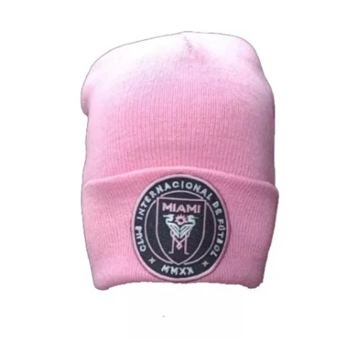 MESSI INTER de Miami gorro Lana Invierno BENNIE WINTER Escudo Pink Rosa