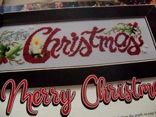 Stoney Creek M'zine Cross Stitch Ptrn  "MERRY CHRISTMAS" Sampler + BOP