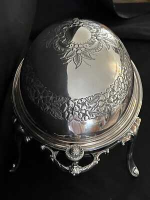 【Mappin & Webb】 ブッフェ / アントルメサーバー マッピンアンド ANTIQIE MAPPIN & WEBB SILVER PLATED DOMED BREAKFAST SERVER
