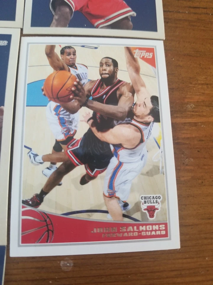 LOTE DE 7 tarjetas John Salmons Topps Bowman 48 Kings 76ers Bucks Bulls. Miami U Foto 3 de 4