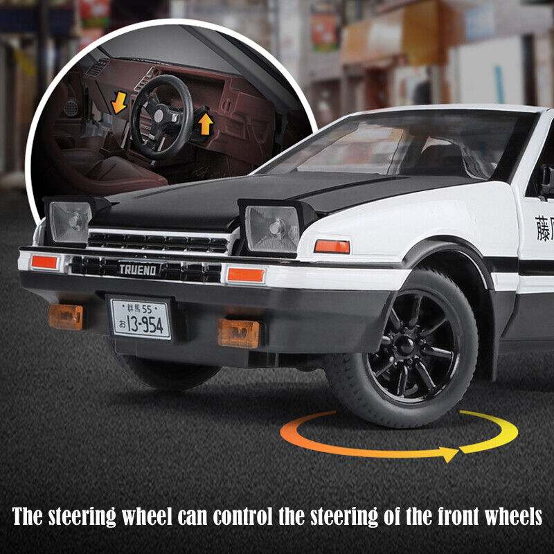 Initial D Anime Custom Classic AE 86 Trueno Car Laser Engraved 