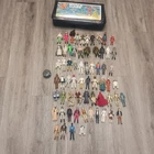 Vintage Star Wars Kenner Action Figure Lot 1977–1985 Lot of 64 and Case