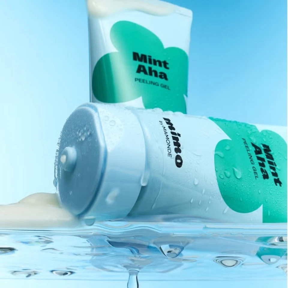 MIMO by MAMONDE Mint-AHA Gel Descascante 100ml + Pacote Lavagem 10ea/1 Pacote/Sebo-Resíduos - Imagem 4 de 4