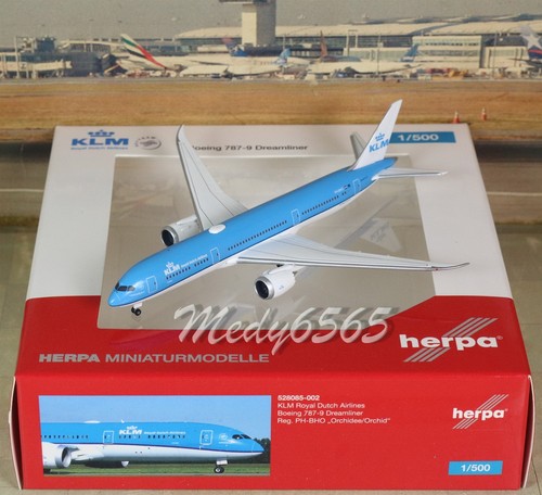 Herpa Wings KLM "New Color" B787-9 (NG) "VERY RARE" 1/500