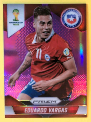 EDUARDO VARGAS PURPLE PRIZM 2014 PANINI PRIZM FIFA WORLD CUP 98/99 SP #46 CHILE