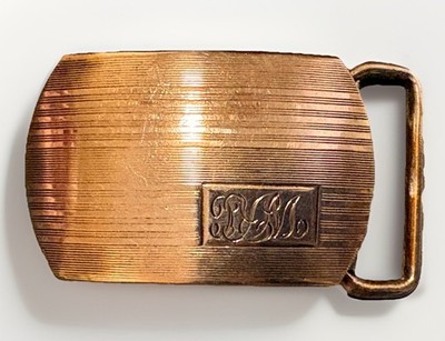 Vintage Kumapart Sterling Silver Belt Buckle 2  Long Rectangular 25.01 Grams