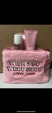 VICTORIA'S SECRET PINK WARM  COZY 4 PIECE GIFT SET MIST LOTION EYE MASK  BAG