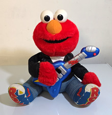Tyco Sesame Street Rock  Roll Elmo Plush Medium 1998