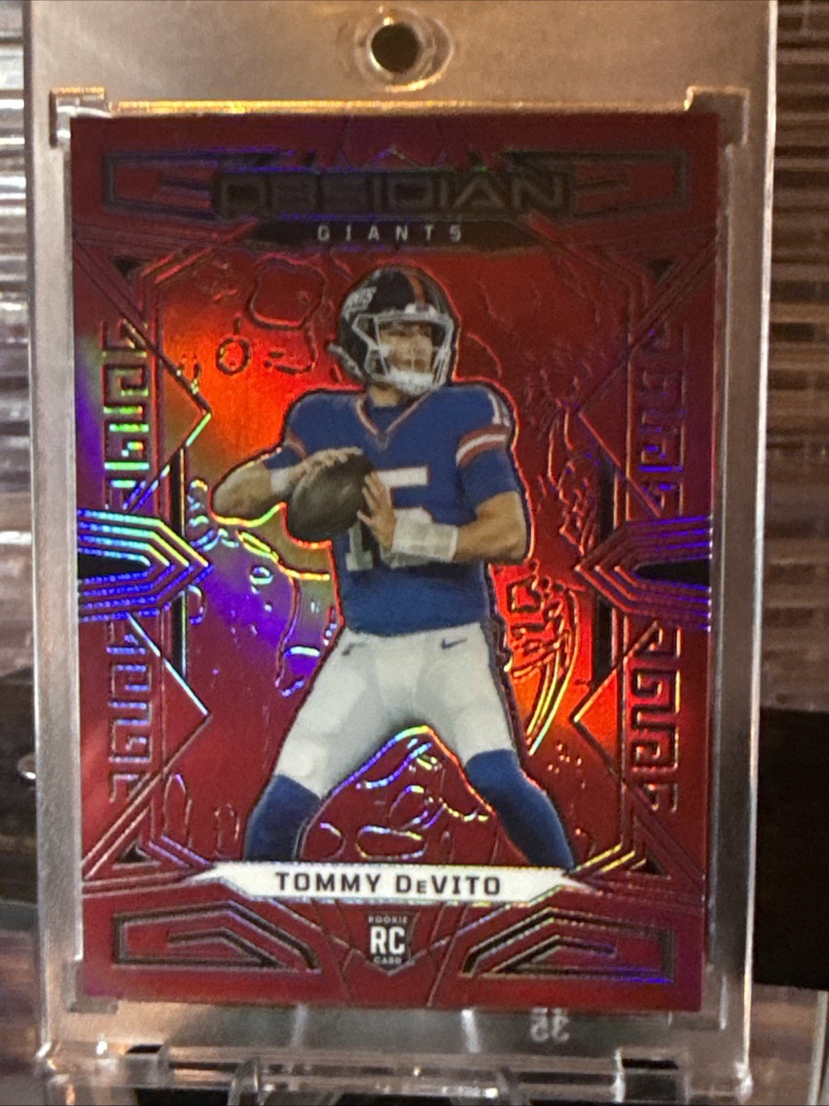 2023 PANINI OBSIDIAN #168 RED PARALLEL ROOKIE TOMMY DeVITO /90