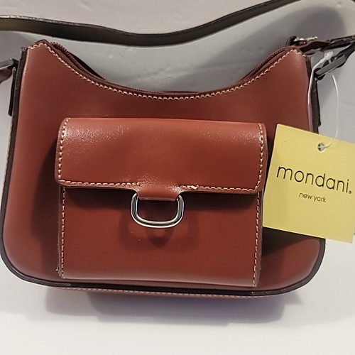 Vintage Mondani New York Brown / Burgundy, Bag Purse. New with tag. Unused. - Picture 1 of 20