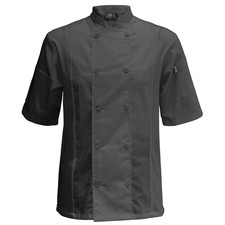 Chef Code Cool Breeze Side Vent Chef Coat X-Small Charcoal
