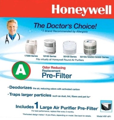   Honeywell Air Purifier Replacement Filter, HRF-AP1 A Pre Filter 1pk AS IS