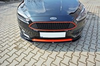 Maxton Design Frontlippe V.2 Passend FüR Ford Focus St-Line Mk3 FL Schwarz Hochg