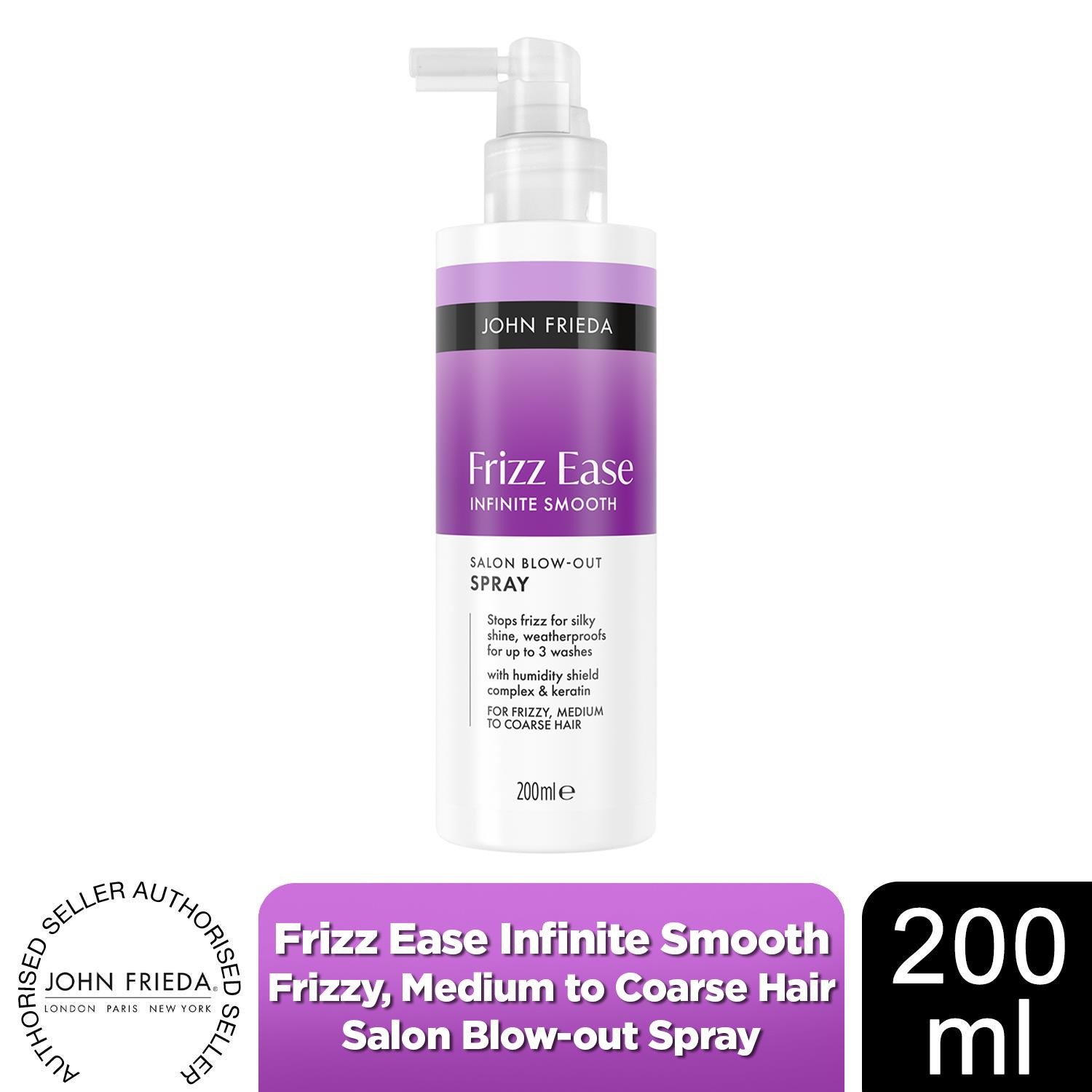 John Frieda Frizz Ease Infinite Smooth Blow Out Spray 200ml for Heat Protect