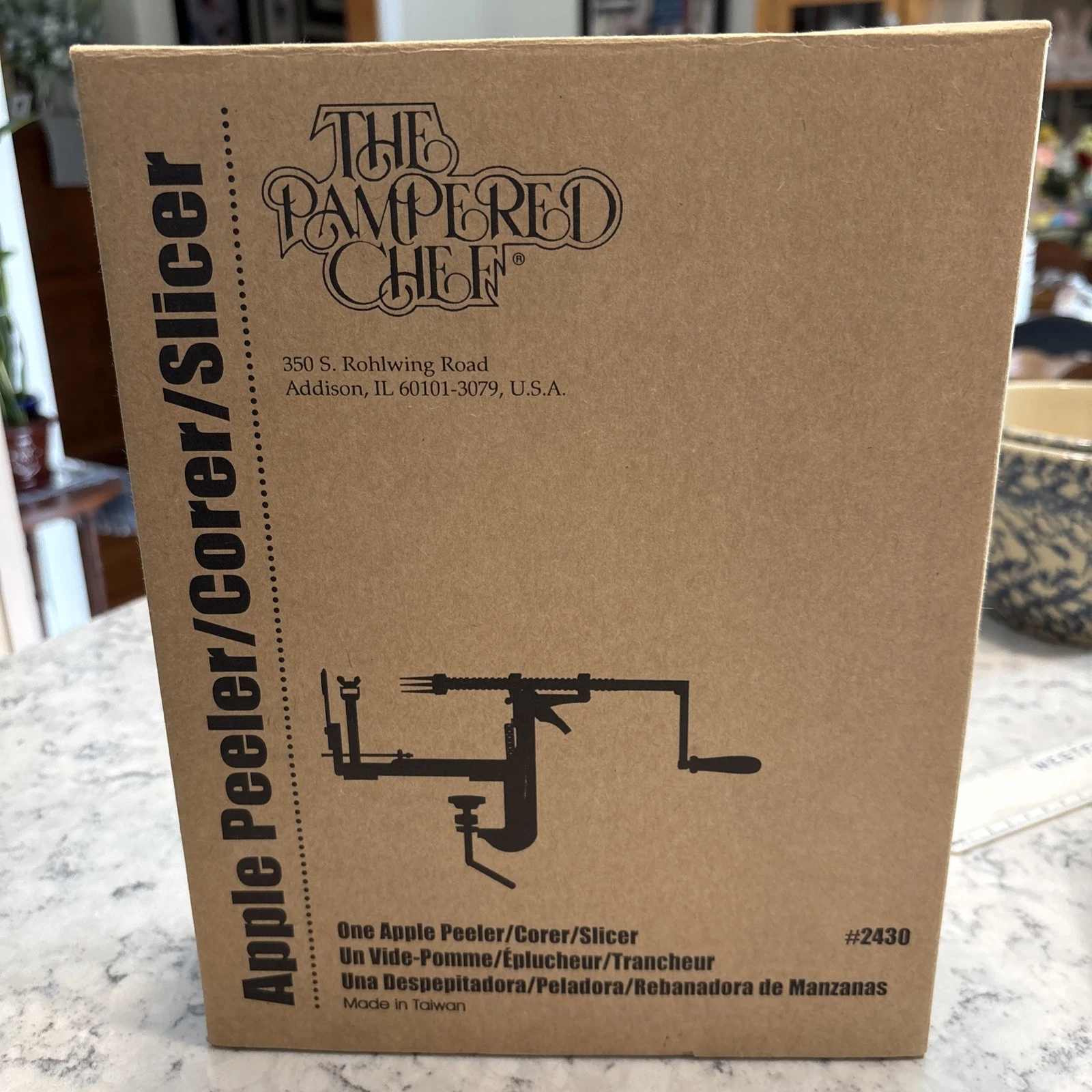 The Pampered Chef Apple Peeler Corer Slicer 2430 & With Stand 2435 NIB Kitchen