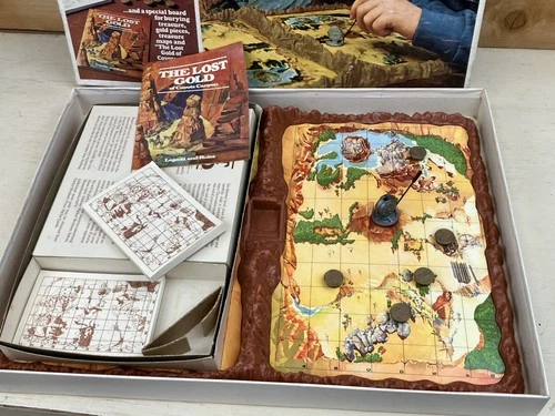 Vintage Parker Brothers LOST GOLD HIDDEN TREASURE Board Game Complete 1975