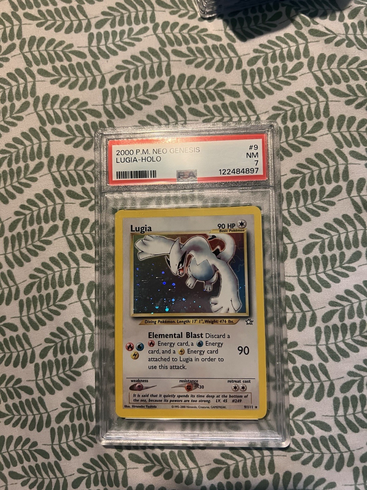 Lugia 9/111 Neo Genesis Holo PSA 7