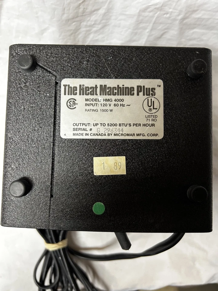 Horno de Disco Pelonista Vintage 1500W-II Portátil Calentador de Cerámica Negro PROBADO Foto 2 de 4