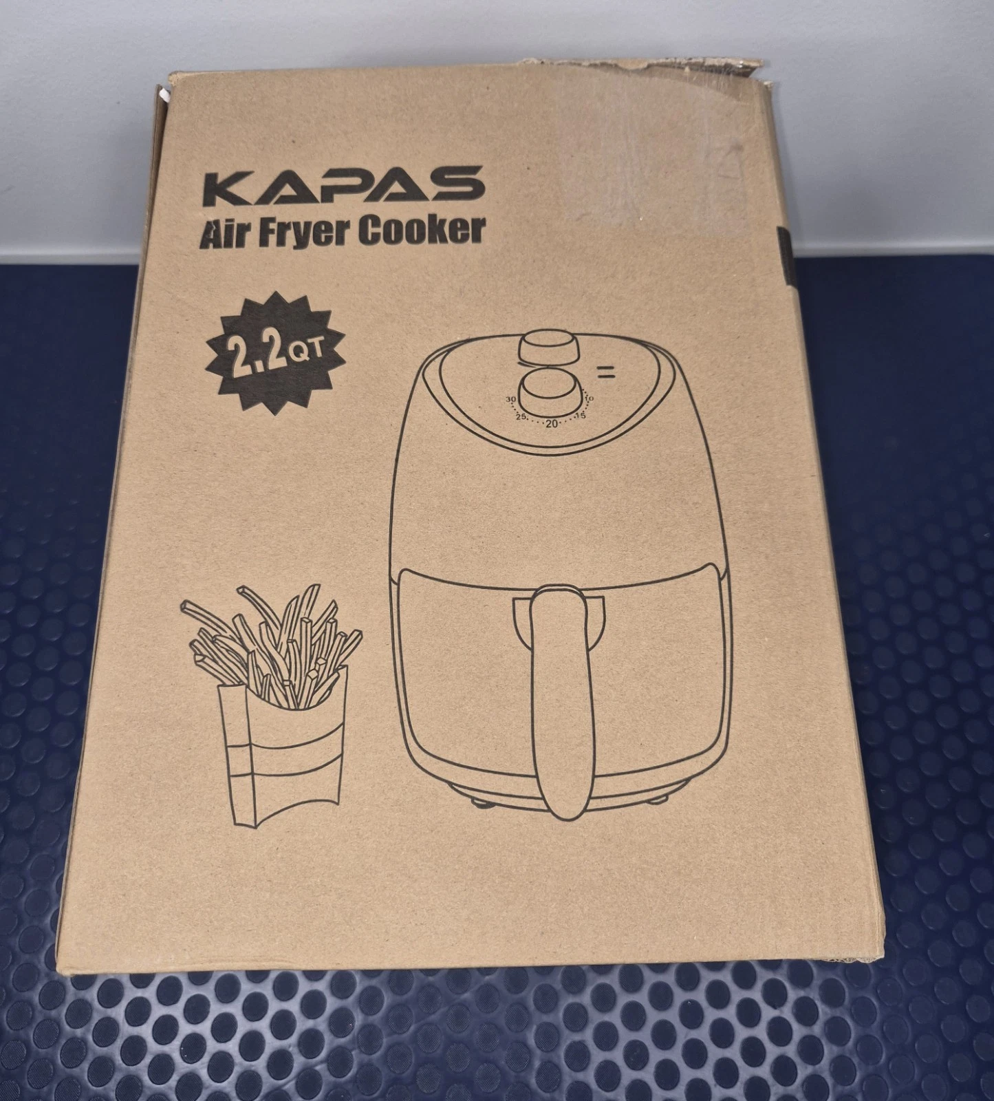 KAPAS Air Fryer Cooker 2.2qt Yellow Electric Timer Basket
Opens in a new window or tab