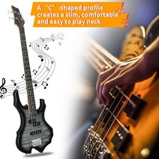 Ktaxon 46" Full Size Electric Bass Guitar 15W AMP Beginner Kits School Band