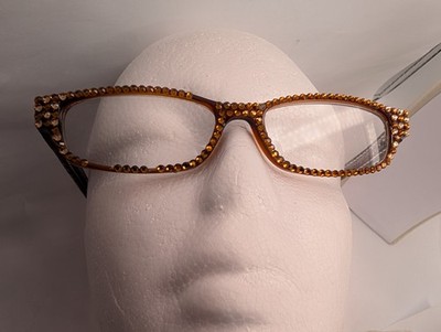 JC Jimmy Crystal New York Reading Glasses +2.00 Crystallized w/ Swarovski REPAIR