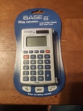 BASE 8 DG35 Calculator Large 8 Digit Display Hard Shell Cover