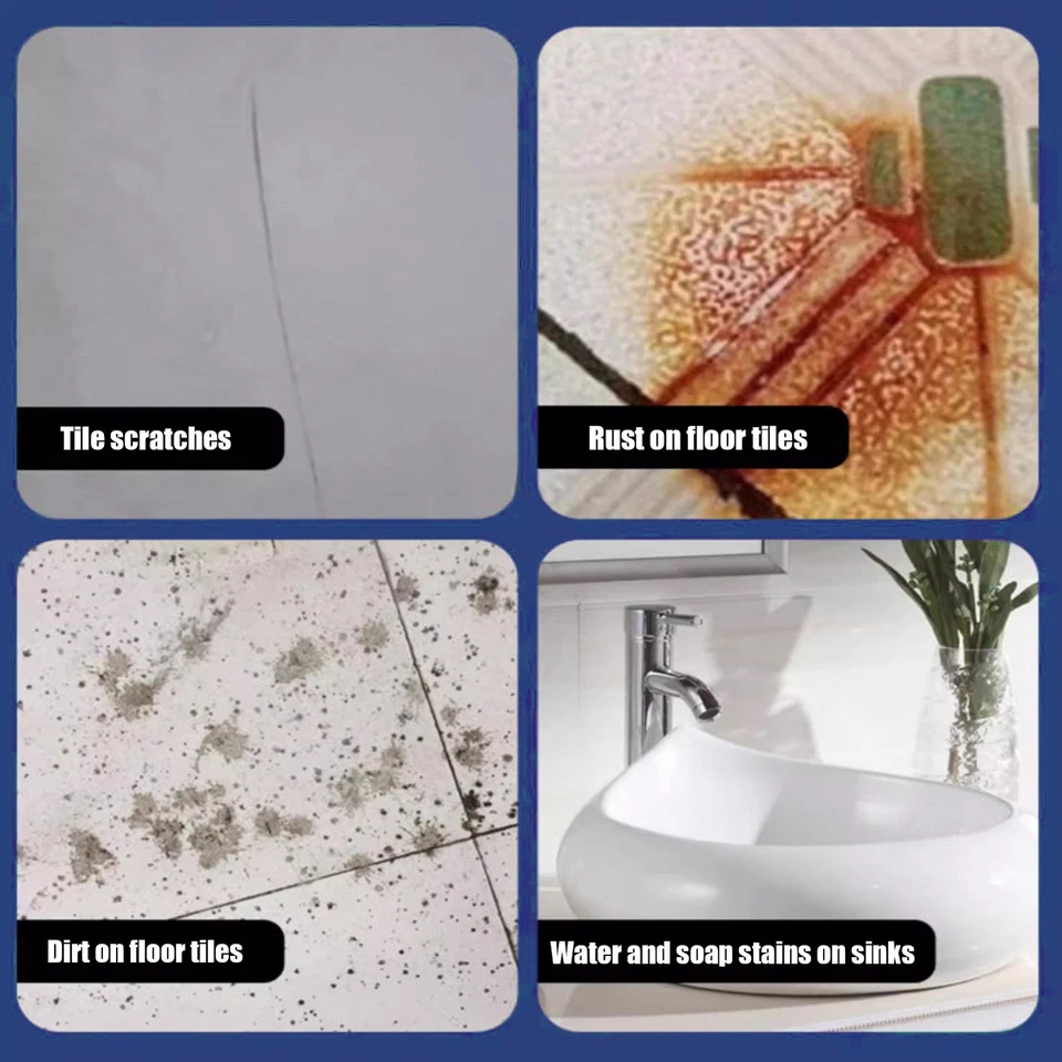 Agente de reparación y limpieza de arañazos en pisos de baldosas, limpiador multiusos para eliminar arañazos Foto 3 de 4