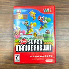 New Super Mario Bros. Wii (Nintendo Wii, 2009) w/ Manual - Multiplayer