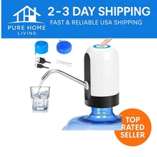 USB Rechargeable Water Pump for 5 Gallon Jug - Safe & Portable Water Dispenser