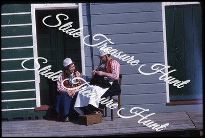 Marken Netherlands Holland Women 35mm Slide 1960s Kodachrome
