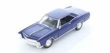 1965 Buick Riviera Gran Sport 1/24 Scale Diecast Metal Model by Welly - BLUE