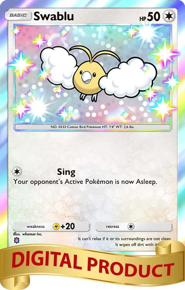 Swablu In Pokémon Individual Trading Cards for sale | eBay