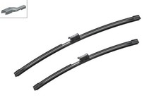 2x BOSCH 3397110009 600/500mm Wiper Blades Set Flat Front Fits Volvo S60 V60