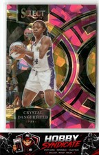 2024 Panini Select WNBA #131 Crystal Dangerfield Prizms Pink Ice