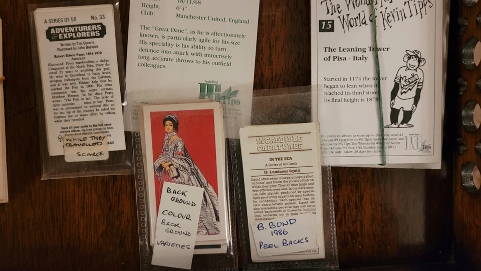 JOB LOT BROOKE BOND PG TIPS TEA CARDS INCLUDING ERRORS AND RARITIES. - Image 2 of 4