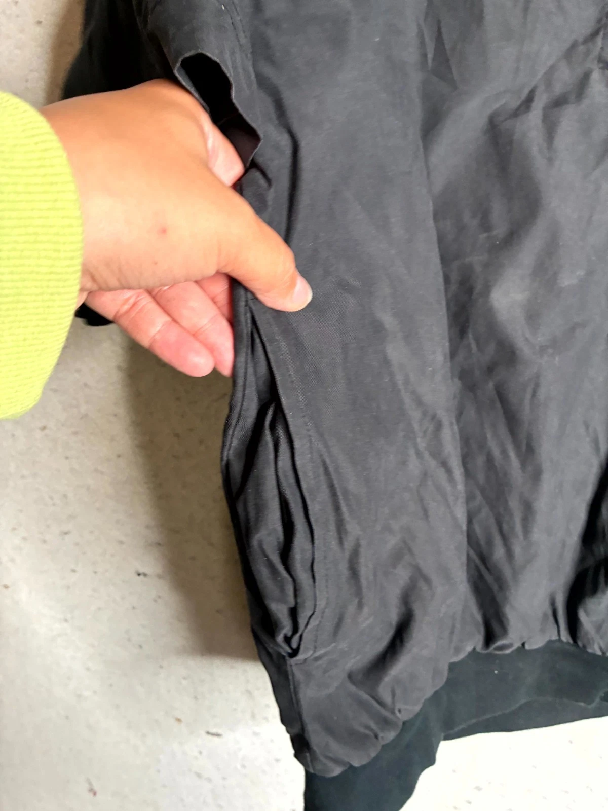 Ben Hogan Windbreaker Jacket Mens Large Black Ribbed Hem Short Sleeve 1/4 Snap image 6