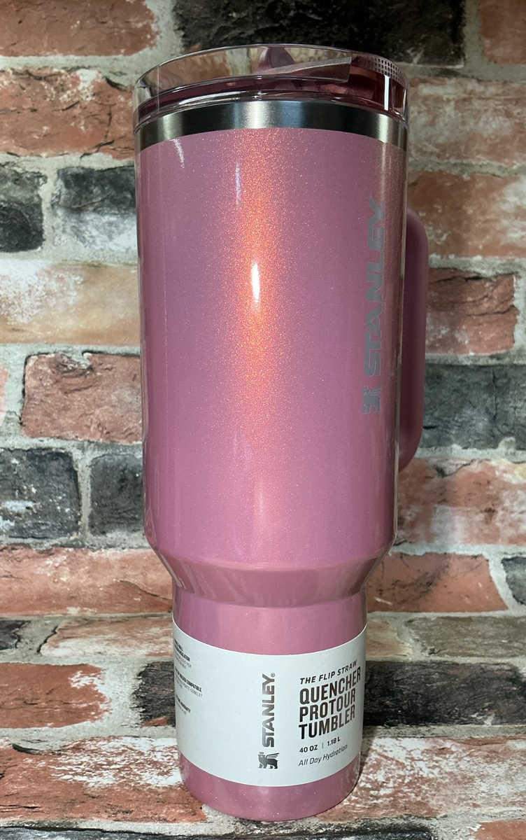 Stanley Pink Port Shimmer 40 oz SS Quencher Leakproof ProTour Flip