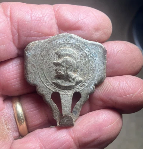 Fancy, Trojan warrior suspender buckle/clip-Found Ft. Craig NM in 1960's