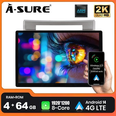 13.1'' 2K 64G Android 14 CarPlay Autoradio GPS Für Toyota Corolla Verso 2003-2009