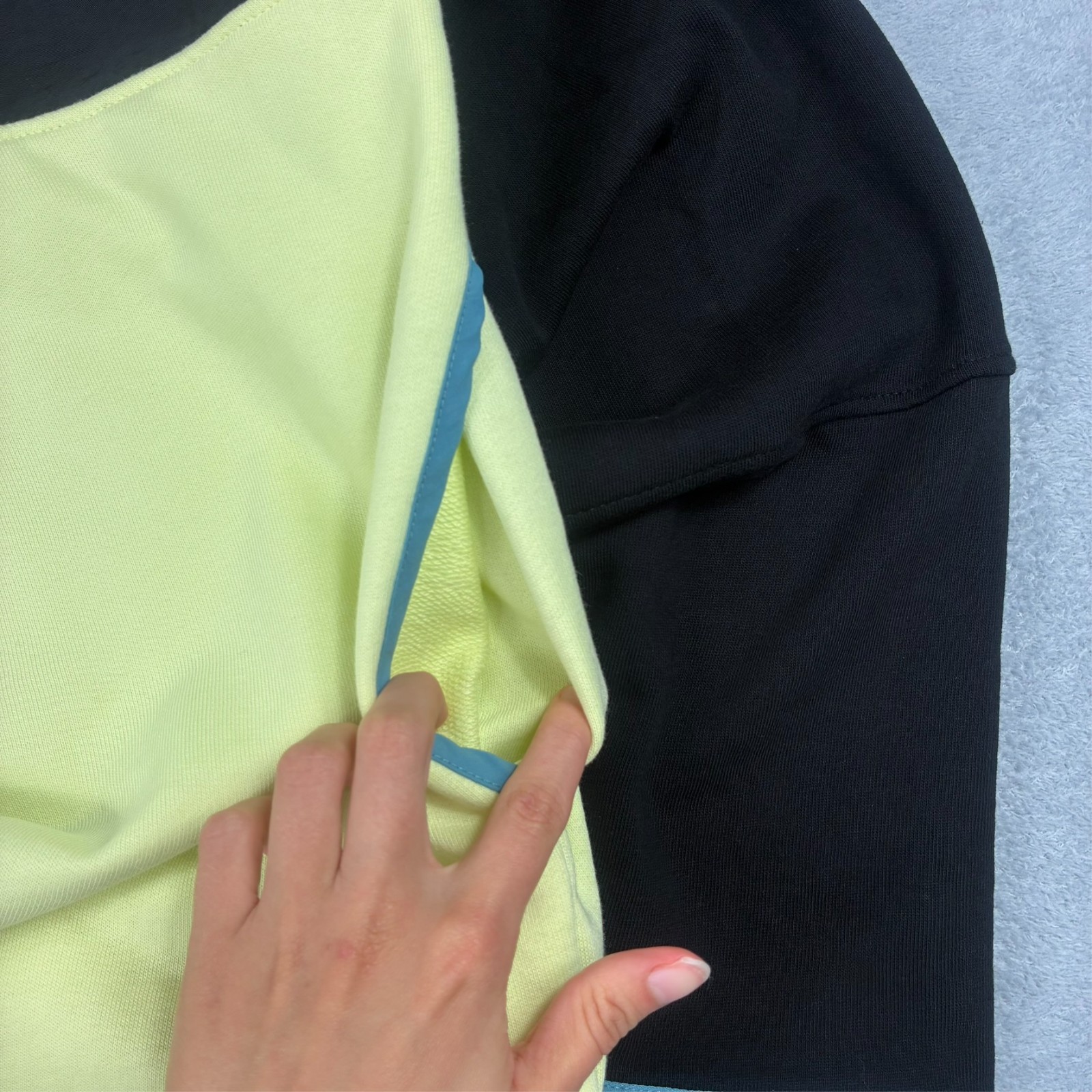 VTG Timberland Y2K Black Yellow T-Snap Button Up Realxed Fit Large Sweatshirt image 8