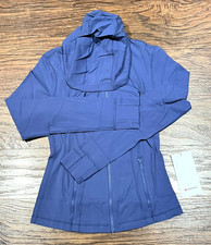 NEW Women Lululemon Hooded Define Jacket Nulu Brilliant Blue Size 10
