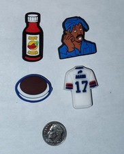 Assortment of Shoe Charms Lot 4 Pieces Tupac Allen Hot Sauce