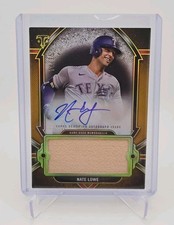 2024 Topps Triple Threads Nate Lowe Auto Jumbo Relic /25 #AJR-NL Texas Rangers