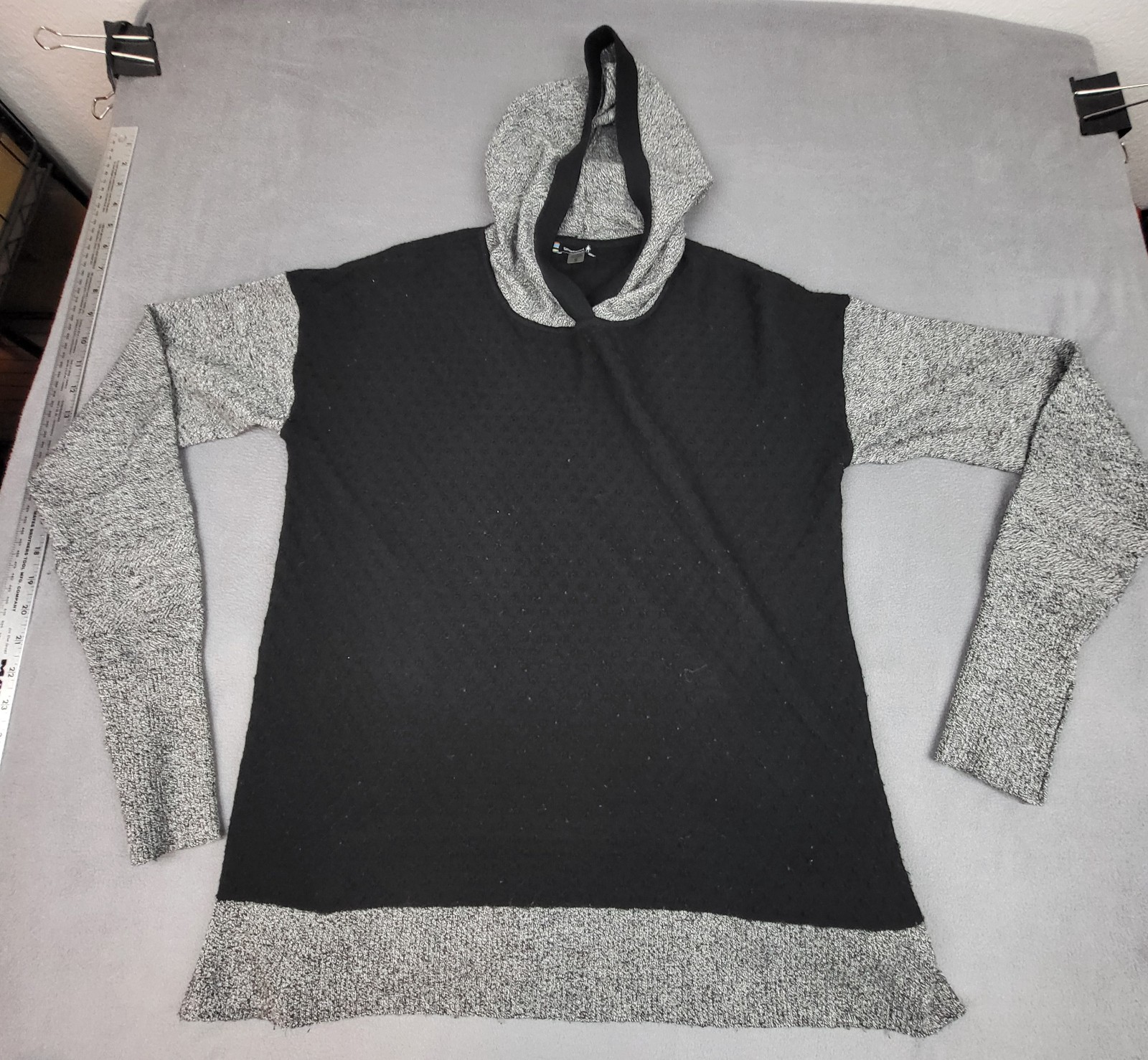 Smartwool Merino Wool Hoodie Sweater Womens Black Small Lightweight Outdoor
