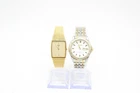 F x2 Seiko Boxed Gents Quartz Wristwatch Inc 5Y30-5190, V743-8B29 Working
