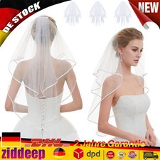 Neu Hochzeit Braut Schleier mit Kamm Haarschmuck Hochzeit  Reinweiß  DHL