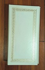 Vintage White Photo Album Holds 60 4" x 10" Panoramic Pictures Photographs